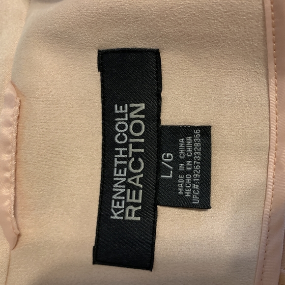 Kenneth Cole NWT light faux suede jacket blush pink L - Picture 4 of 7